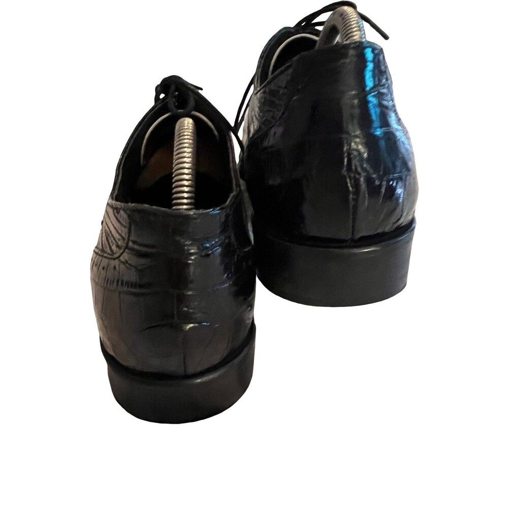 Stacy Adams Spectator Rockabilly  Men's 10M Alligator Leather Lace-Up Dress Shoe - Picture 9 of 10